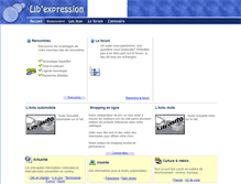 Tablet Screenshot of lib-expression.fr